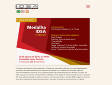 Tablet Screenshot of idsa.com.br